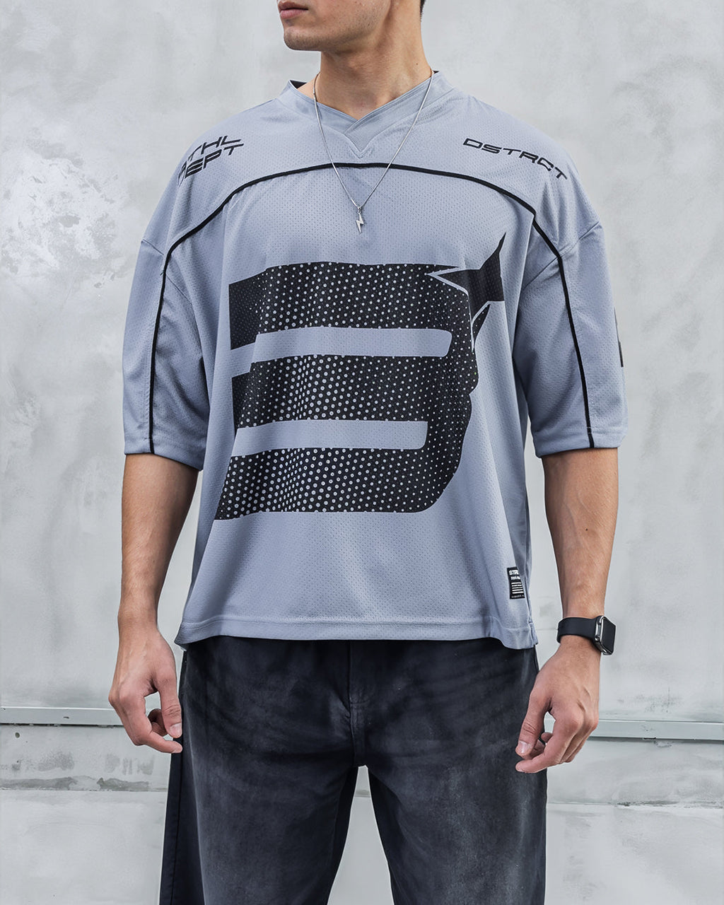UNISEX - Silver Slam Crop Jersey