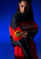 Evo Unisex Black & Red Racer Jacket