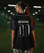 Unisex Evo Stripe Chicago (Black) Baseball Jersey