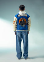 Unisex Evo Vintage Varsity Jacket