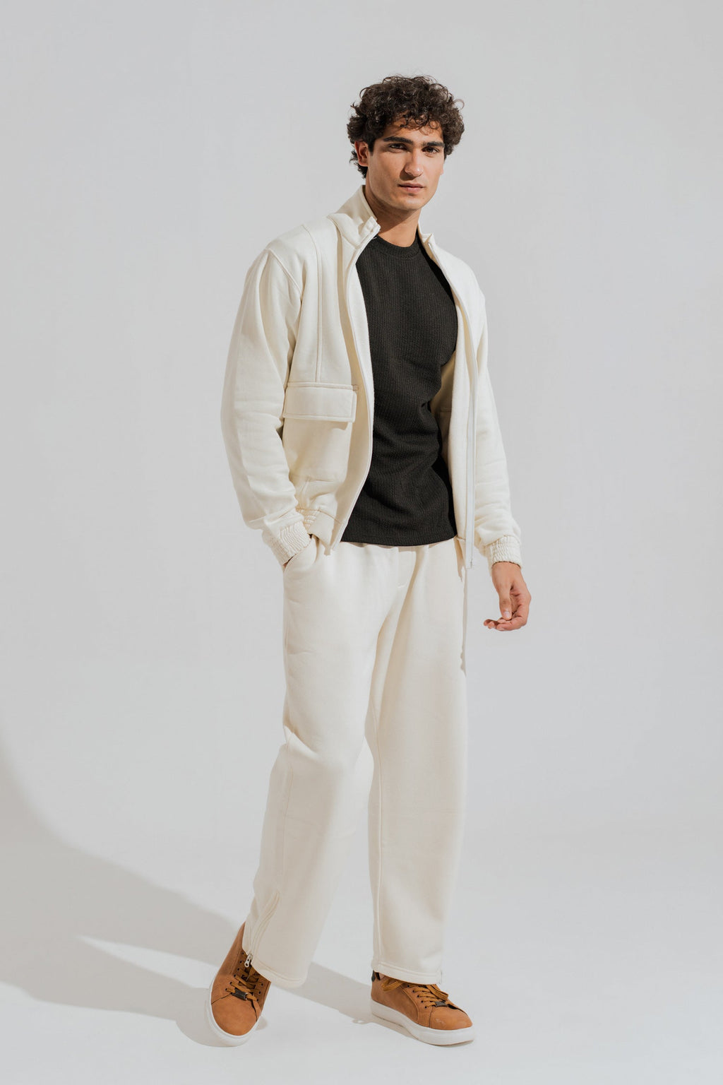 ND CITY™ Black Regular Fit Long Sleeves Textured Shirt