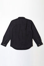 ND CITY™ Black Relaxed Fit Denim Shirt