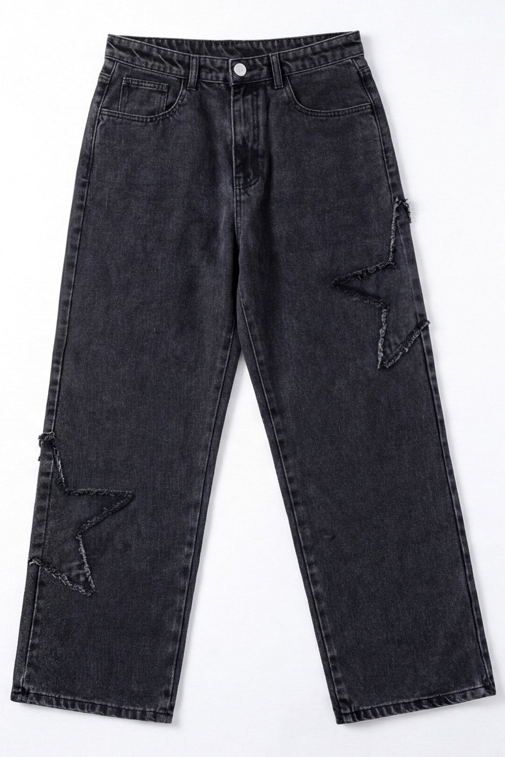 ND CITY™ Signature Black Bagyy Fit Denim Jeans