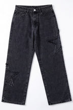 ND CITY™ Signature Black Bagyy Fit Denim Jeans