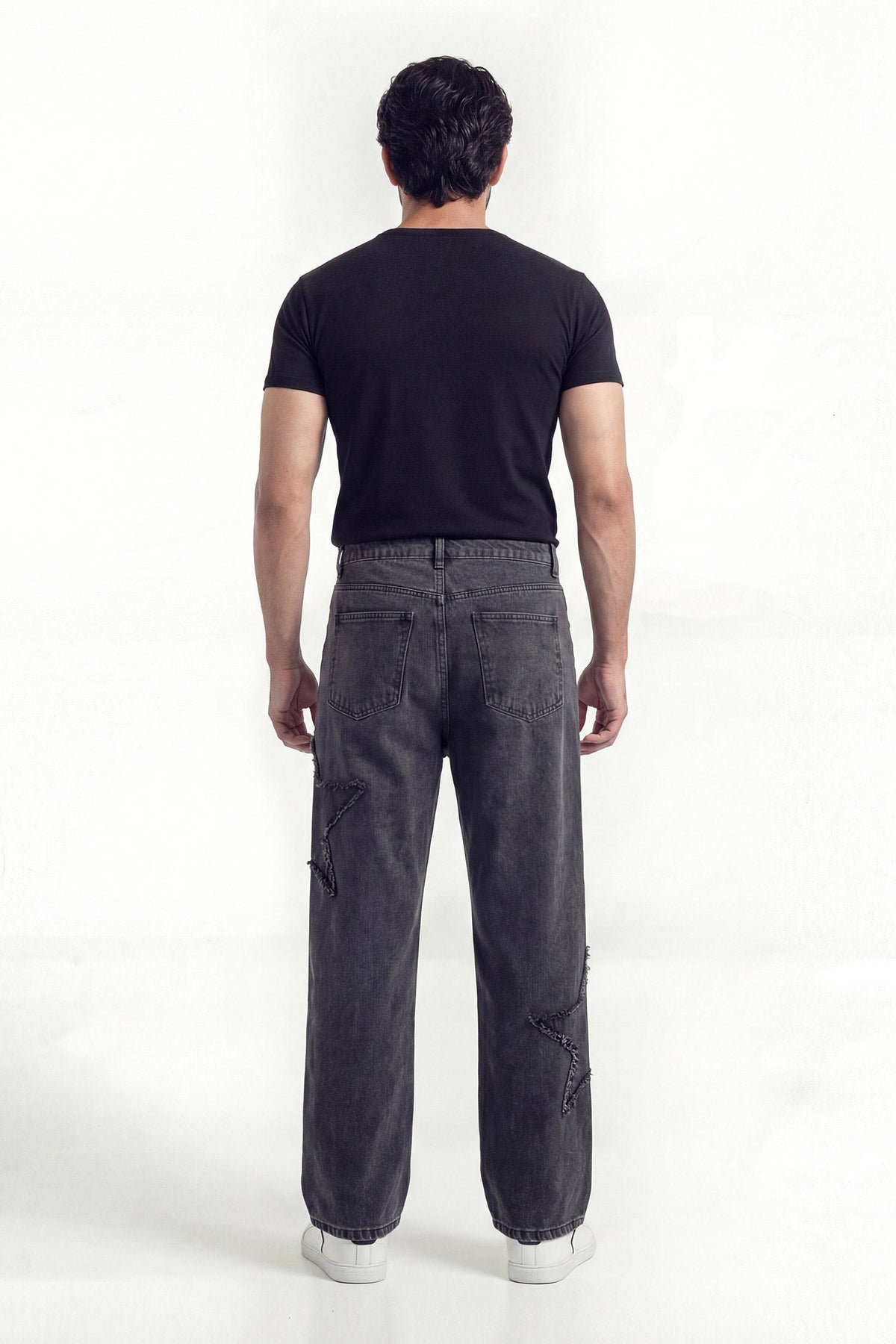 ND CITY™ Signature Black Bagyy Fit Denim Jeans