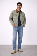 ND CITY™ Blue Vintage Washed Relaxed Fit Jacket