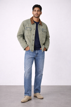 ND CITY™ Blue Vintage Washed Relaxed Fit Jacket