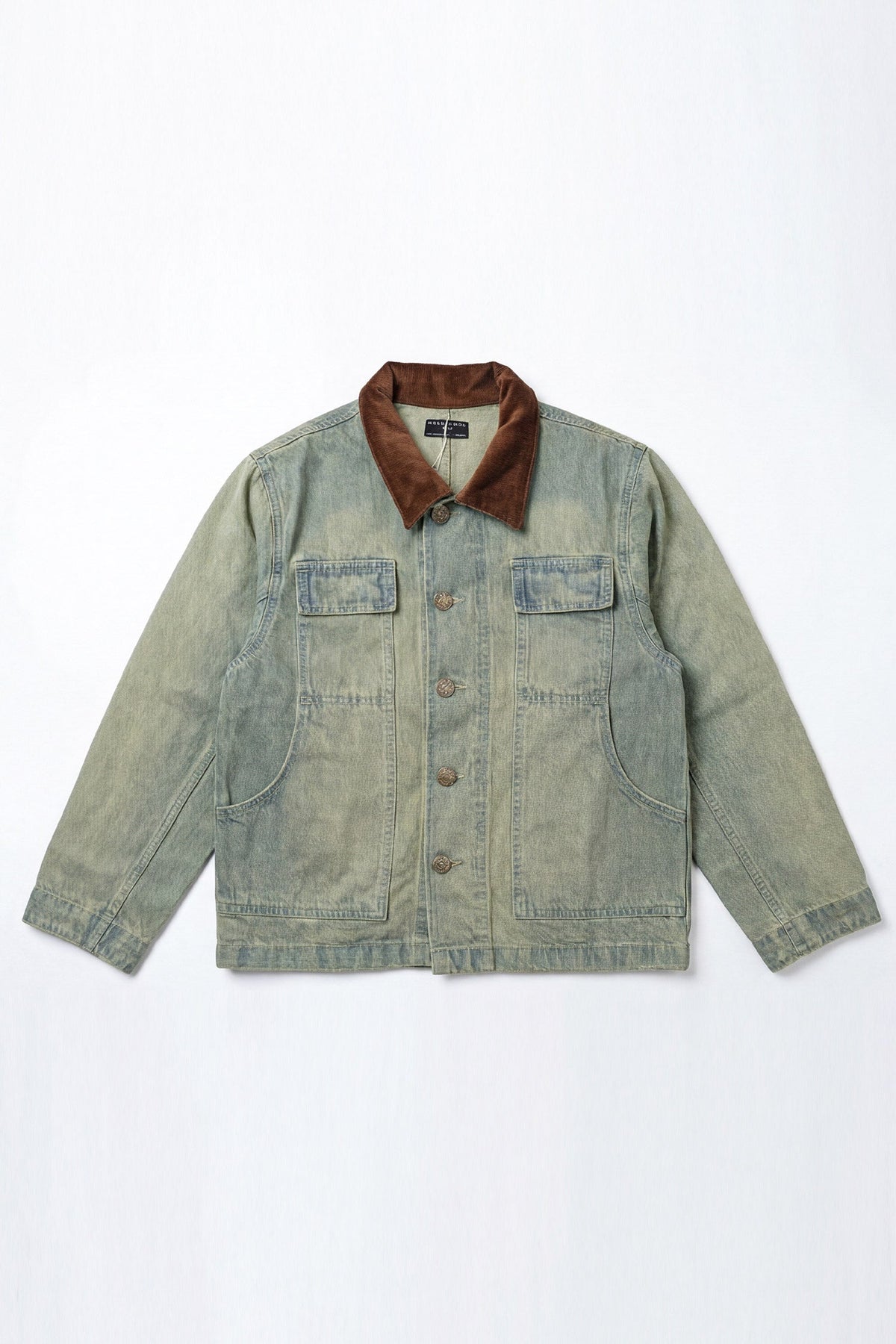 ND CITY™ Blue Vintage Washed Relaxed Fit Jacket