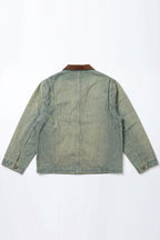 ND CITY™ Blue Vintage Washed Relaxed Fit Jacket