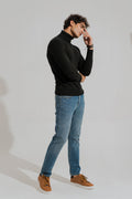 ND CITY™ Blue Mid Washed Slim Fit Denim Jeans