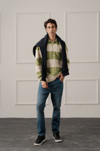 ND CITY™ Blue Mid Washed Slim Fit Denim Jeans