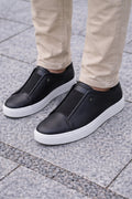 ND CITY™ Classic Black Low Top Trainers