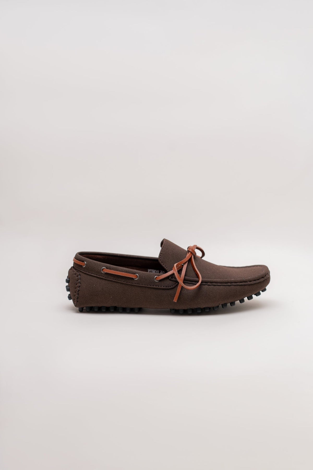 ND CITY™ Brown Suede Laced Loafers