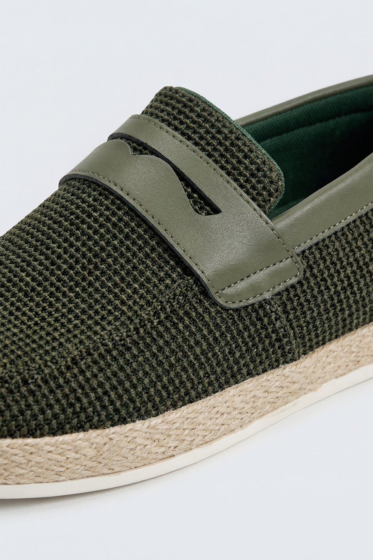 ND CITY™ Green Contrast Yacht Loafers
