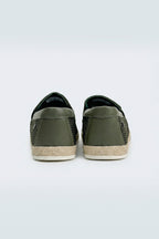 ND CITY™ Green Contrast Yacht Loafers