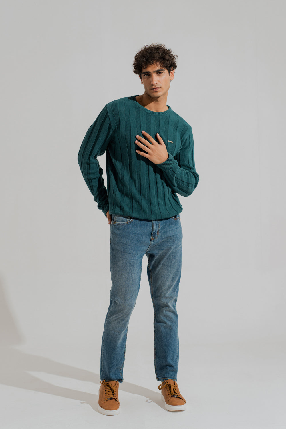 ND CITY™ Green Relaxed Fit Sweater