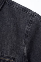 ND CITY™ Grey Mid Wash Relaxed Fit Denim Jacket