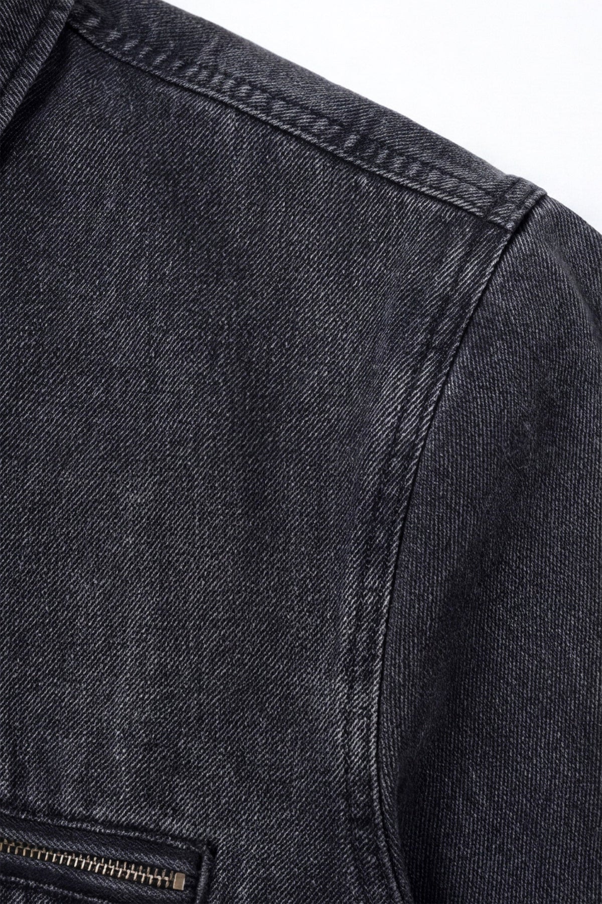 ND CITY™ Grey Mid Wash Relaxed Fit Denim Jacket