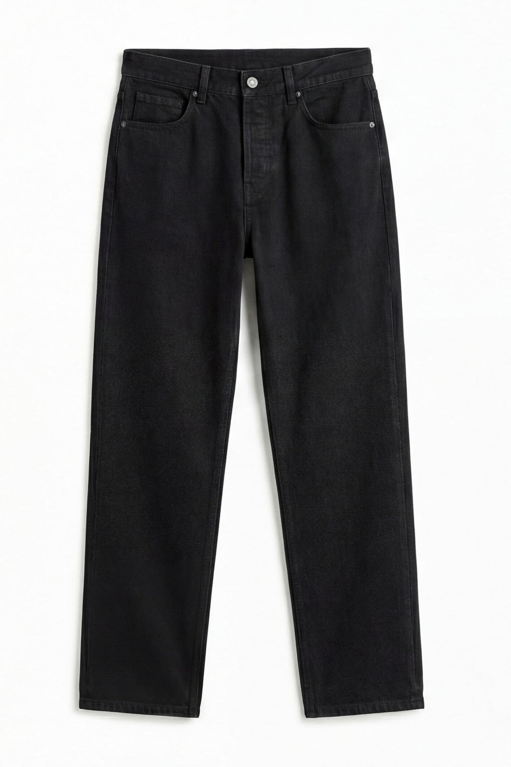 ND CITY™ Charcoal Mid Washed Baggy Fit Denim Jeans