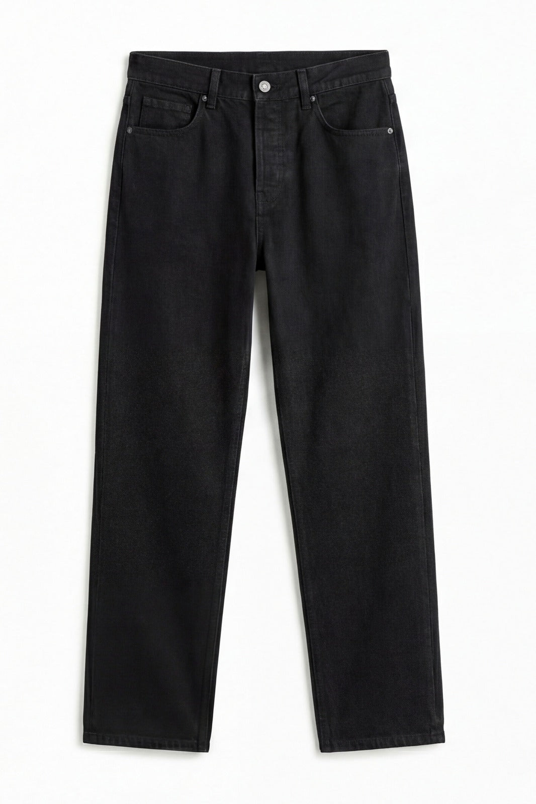ND CITY™ Charcoal Mid Washed Baggy Fit Denim Jeans