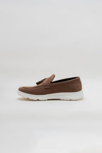 ND CITY™ Khaki Suede Tassel Loafers