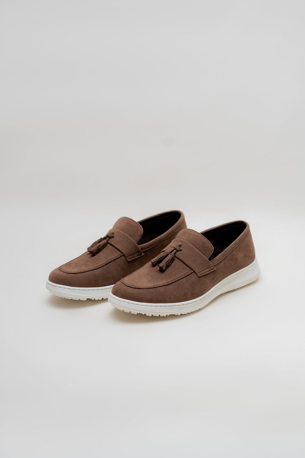 ND CITY™ Khaki Suede Tassel Loafers