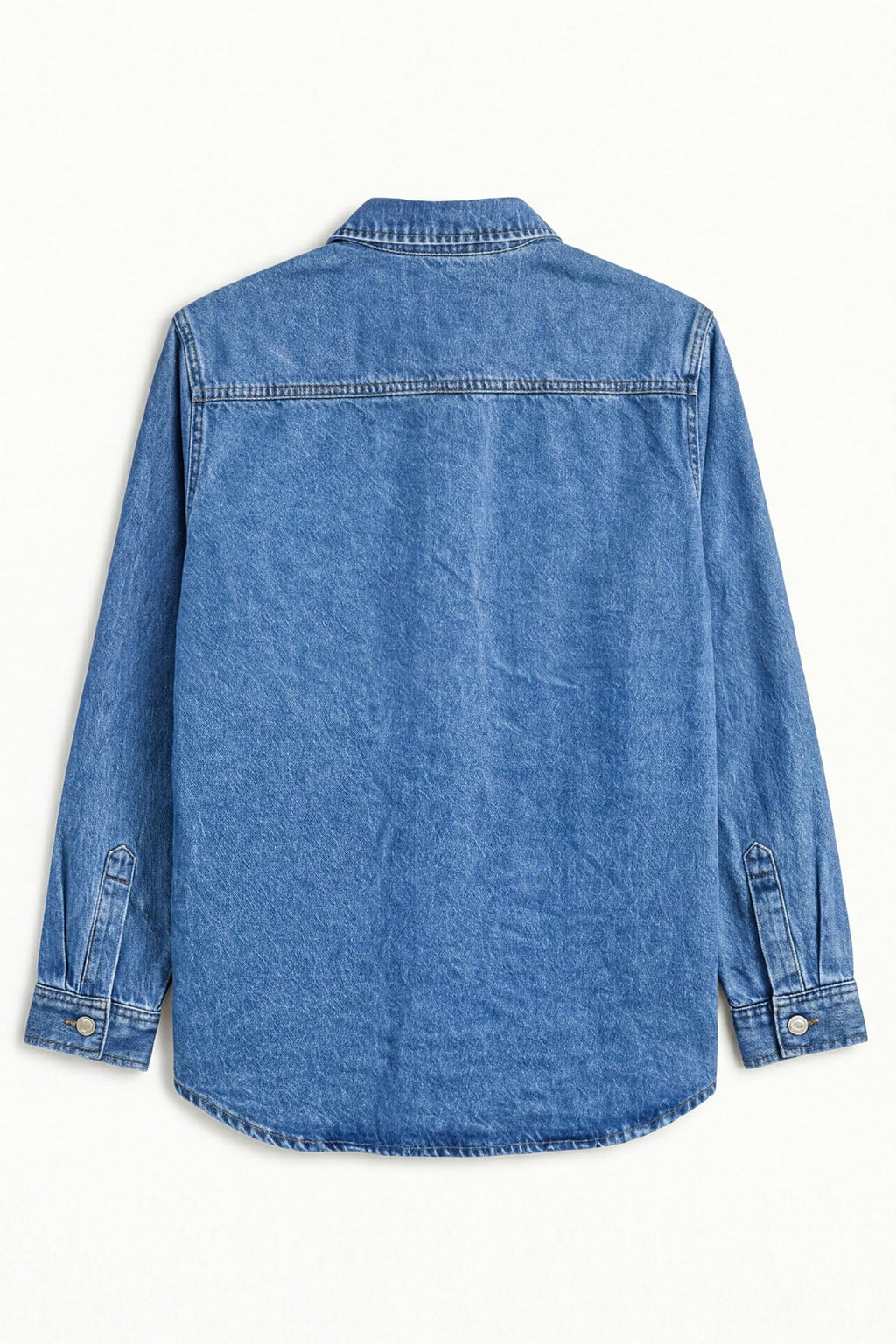 ND CITY™ Mid Blue Relaxed Fit Denim Shirt