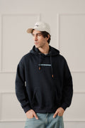 ND CITY™ Navy Relaxed Fit Graphic Pull Over Hoodie