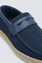 ND CITY™ Navy Contrast Yacht Loafers
