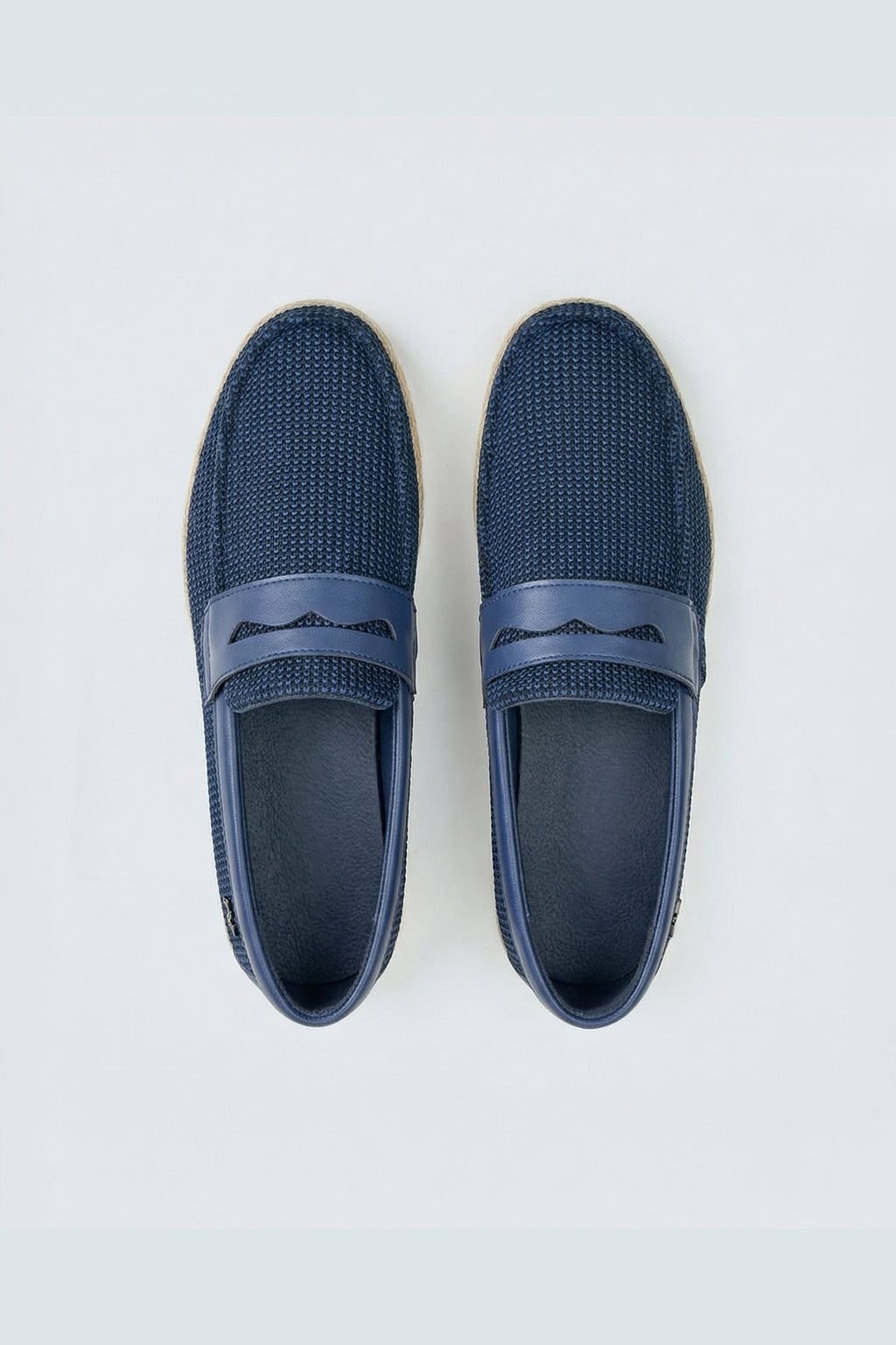 ND CITY™ Navy Contrast Yacht Loafers