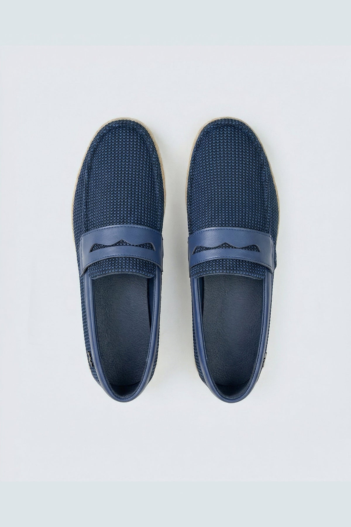 ND CITY™ Navy Contrast Yacht Loafers