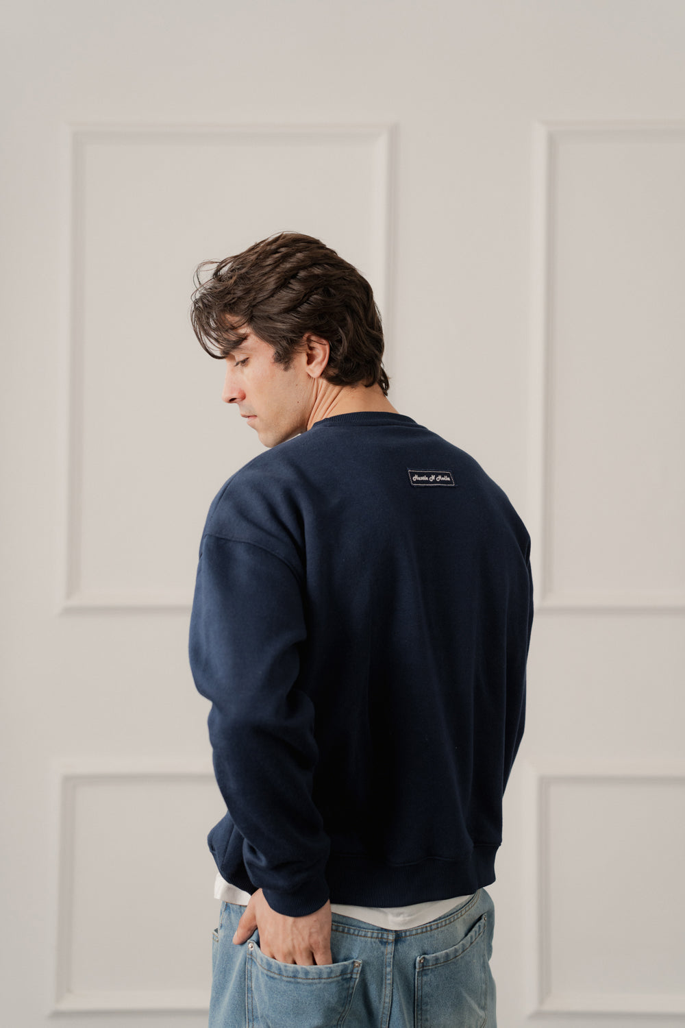 ND CITY™ Navy Relaxed Fit Graphic Sweatshirt