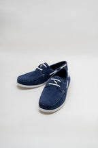 ND CITY™ Navy Suede Laced Loafers