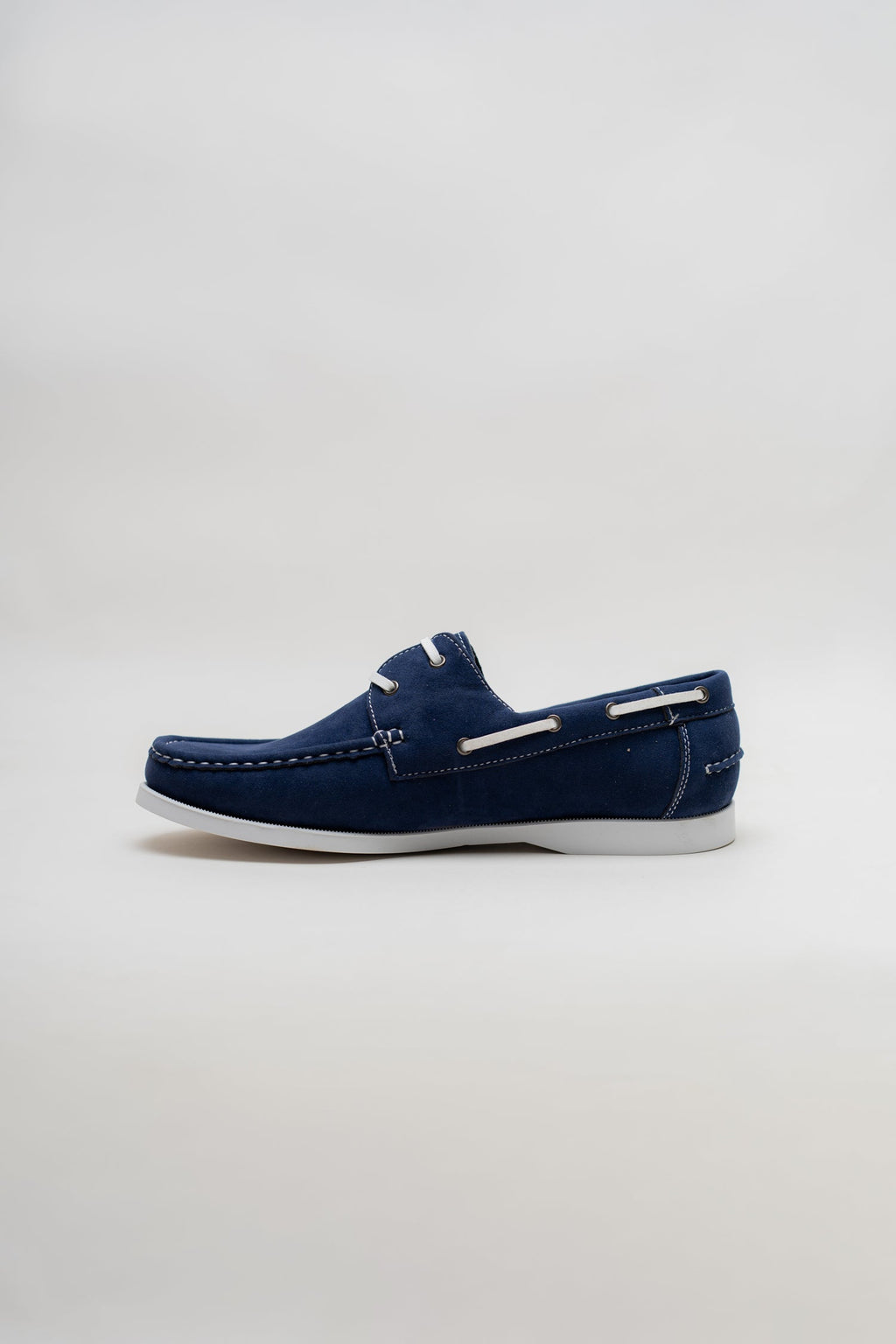 ND CITY™ Navy Suede Laced Loafers