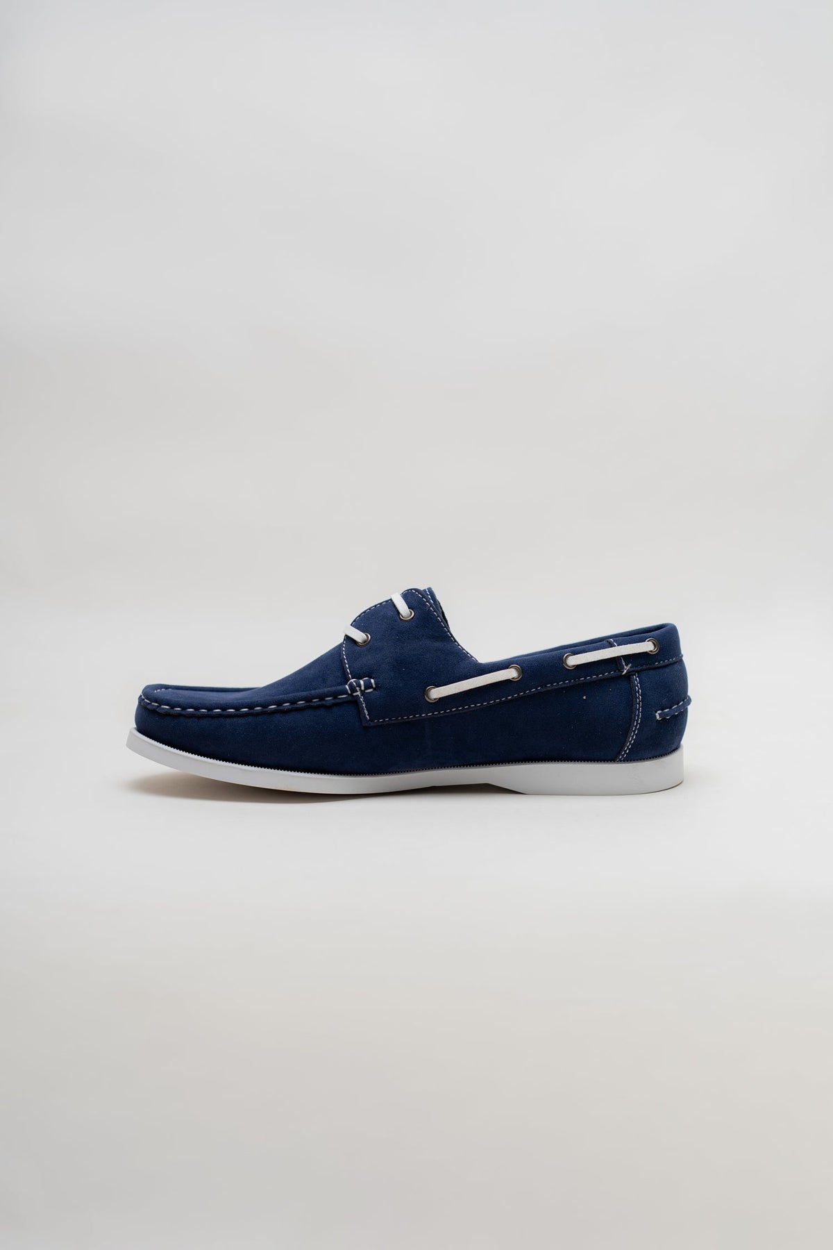 ND CITY™ Navy Suede Laced Loafers