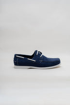 ND CITY™ Navy Suede Laced Loafers