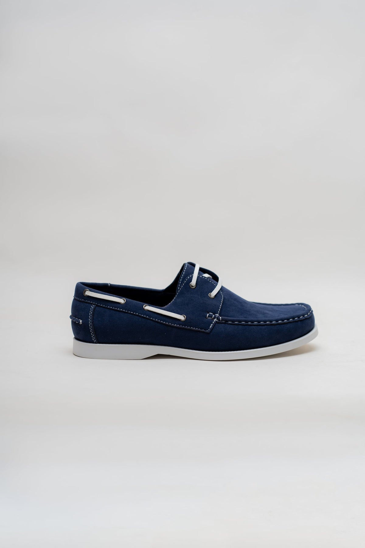 ND CITY™ Navy Suede Laced Loafers