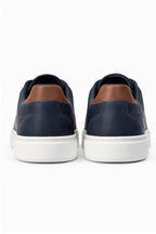 ND CITY™ Navy Suede Low Top Trainers