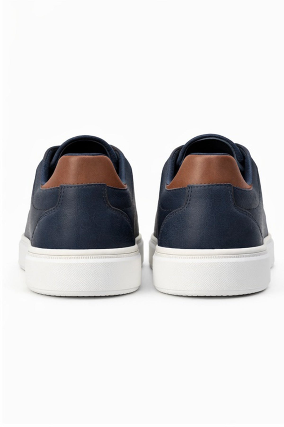 ND CITY™ Navy Suede Low Top Trainers