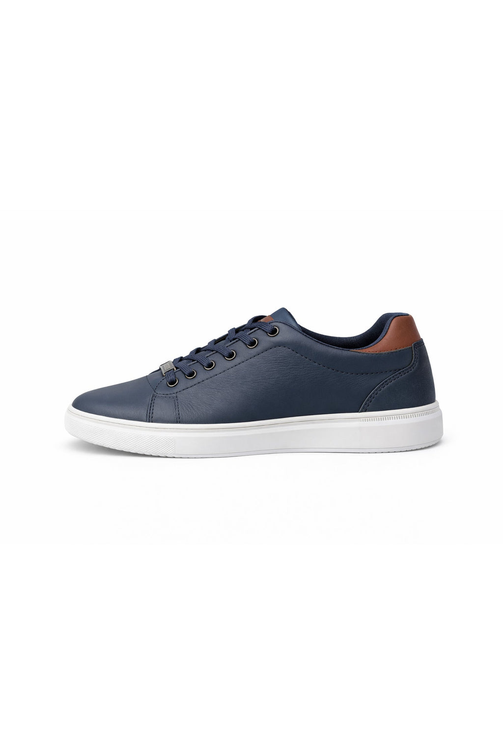 ND CITY™ Navy Suede Low Top Trainers