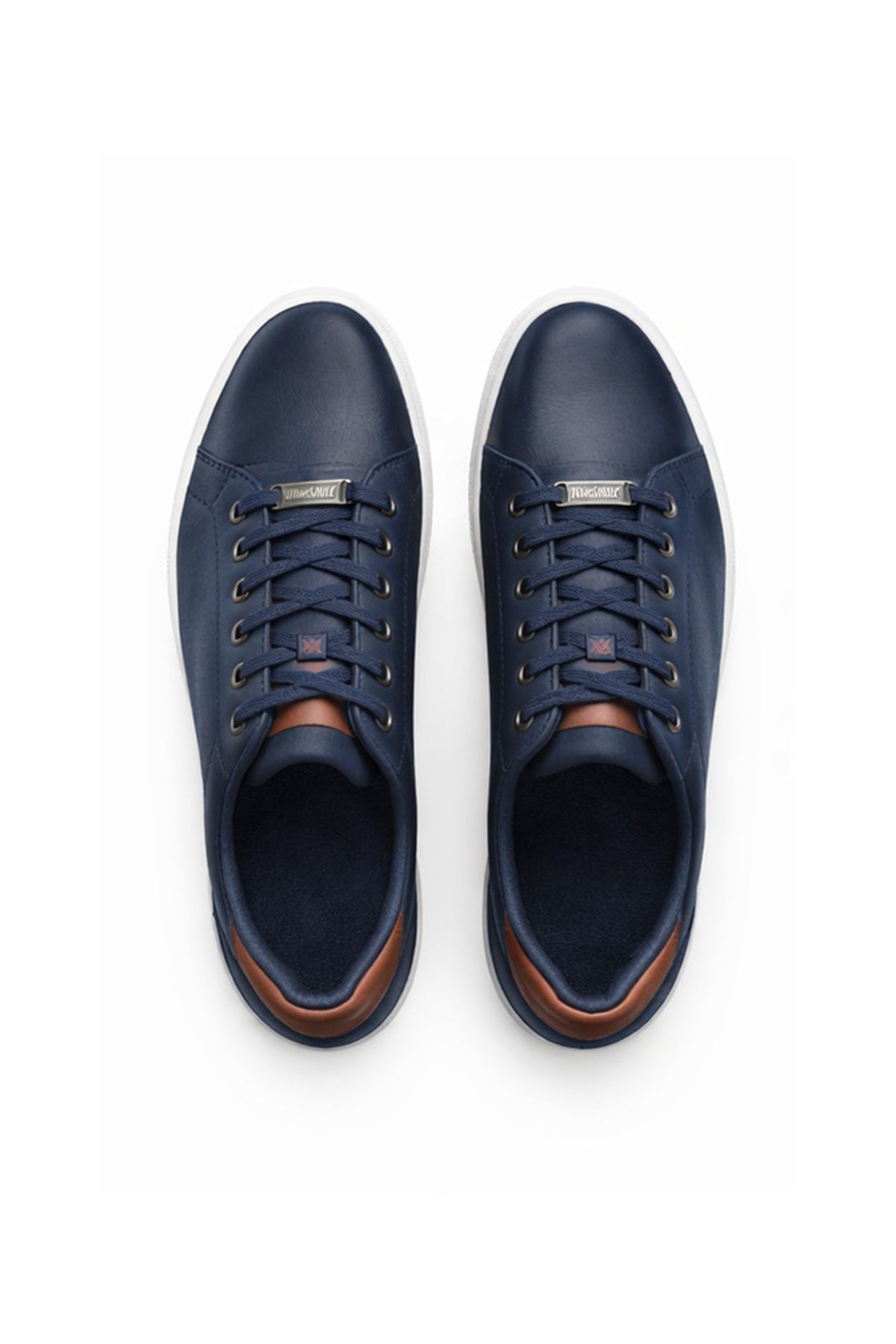 ND CITY™ Navy Suede Low Top Trainers