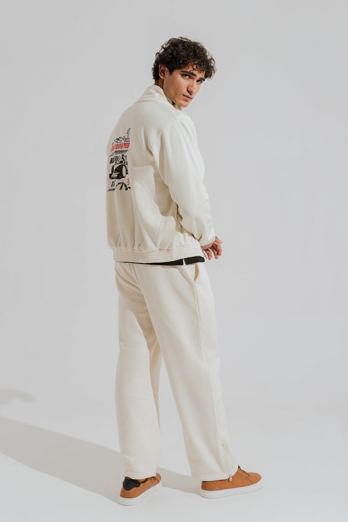 ND CITY™ Off White Regular Fit Utility Jacket