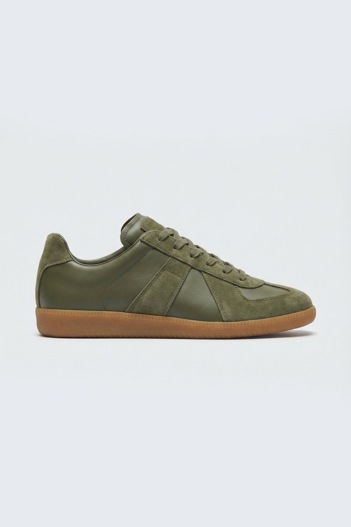 ND CITY™ Sage Green Duo Tone Trainers