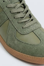 ND CITY™ Sage Green Duo Tone Trainers