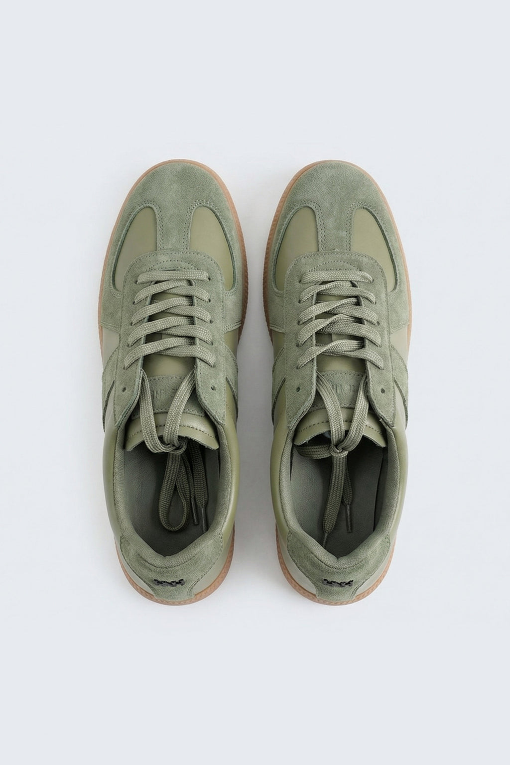 ND CITY™ Sage Green Duo Tone Trainers