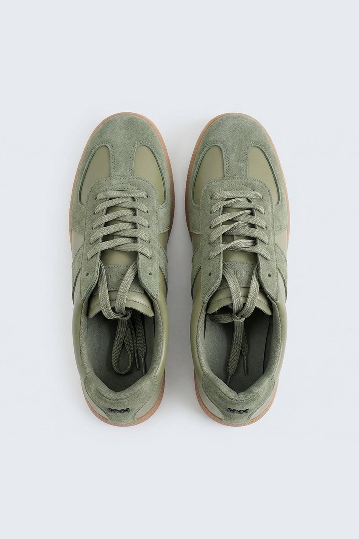 ND CITY™ Sage Green Duo Tone Trainers