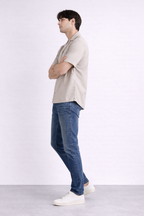 ND CITY™ Sand Cuban Collar Relaxed Fit Cotton Shirt