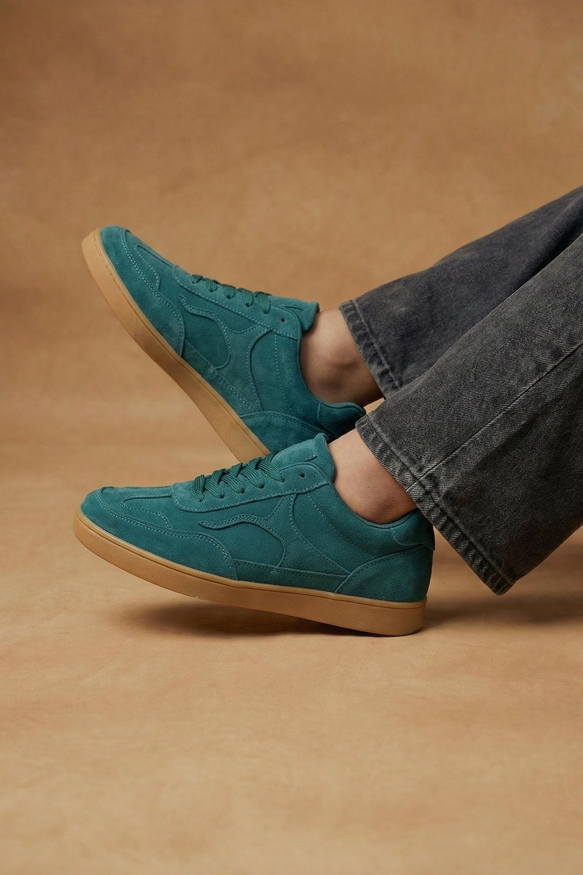 ND CITY™ Suede Teal Trainers