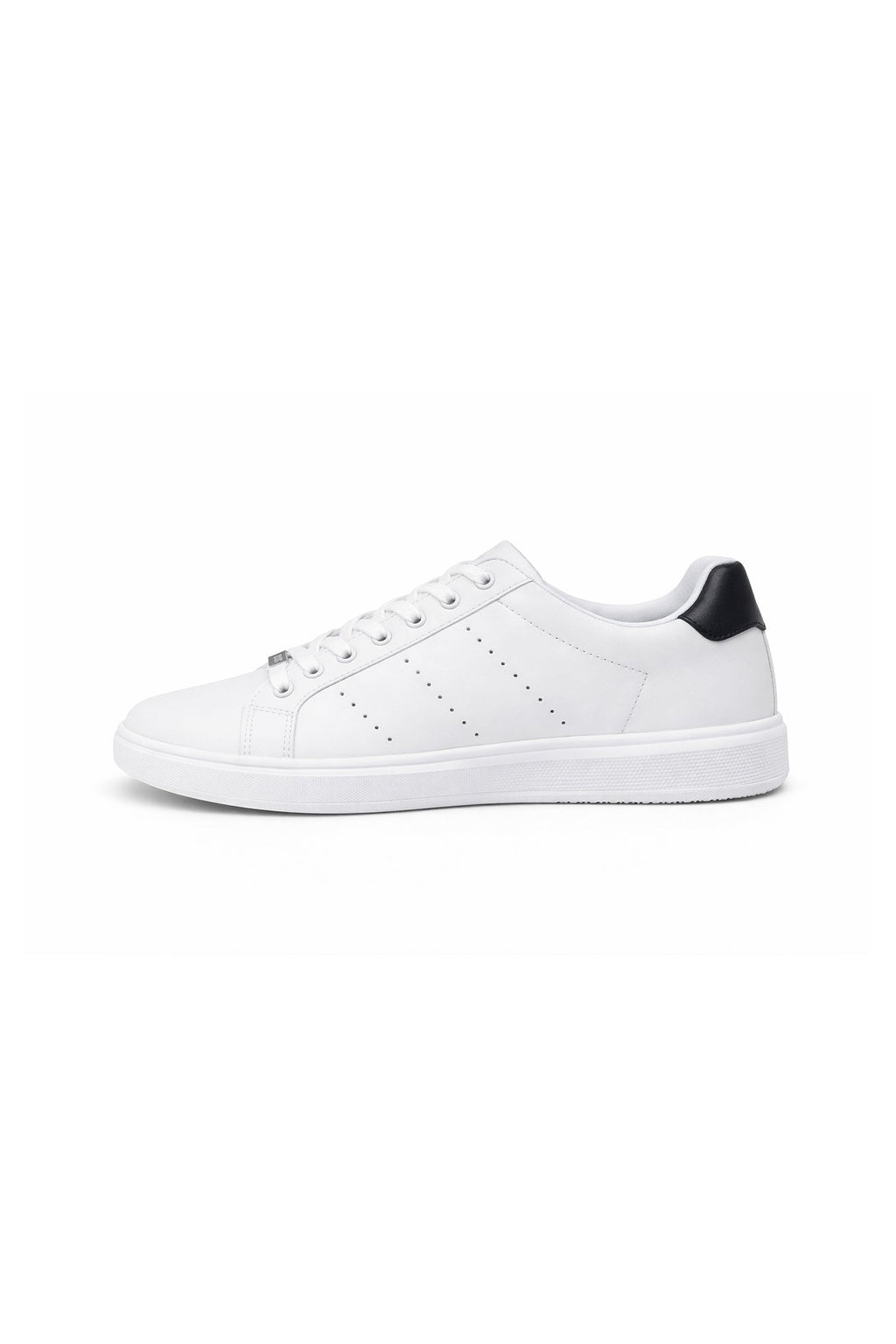 ND CITY™ Textured Low Top White Trainers