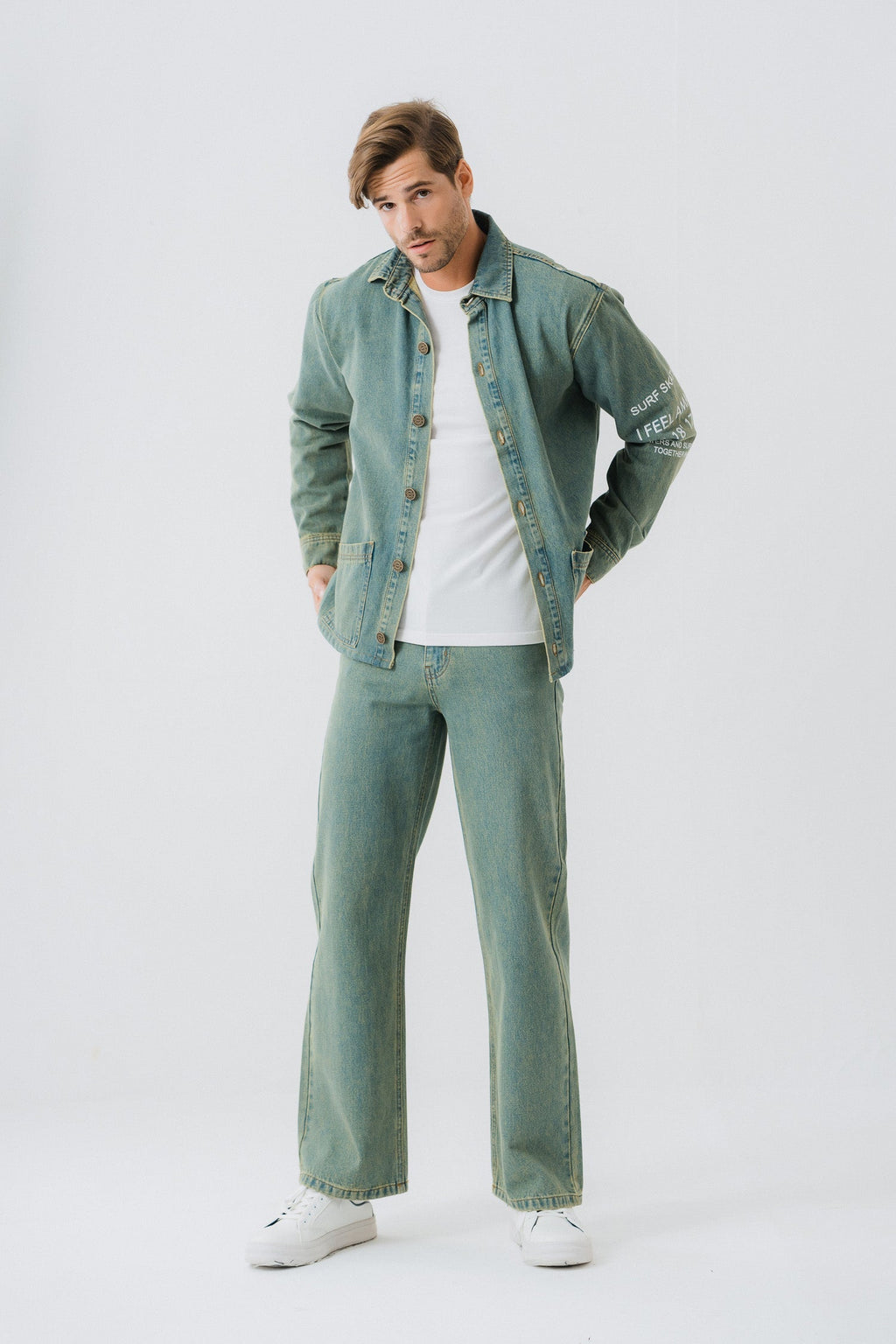 ND CITY™ Vintage Blue Denim Shirt